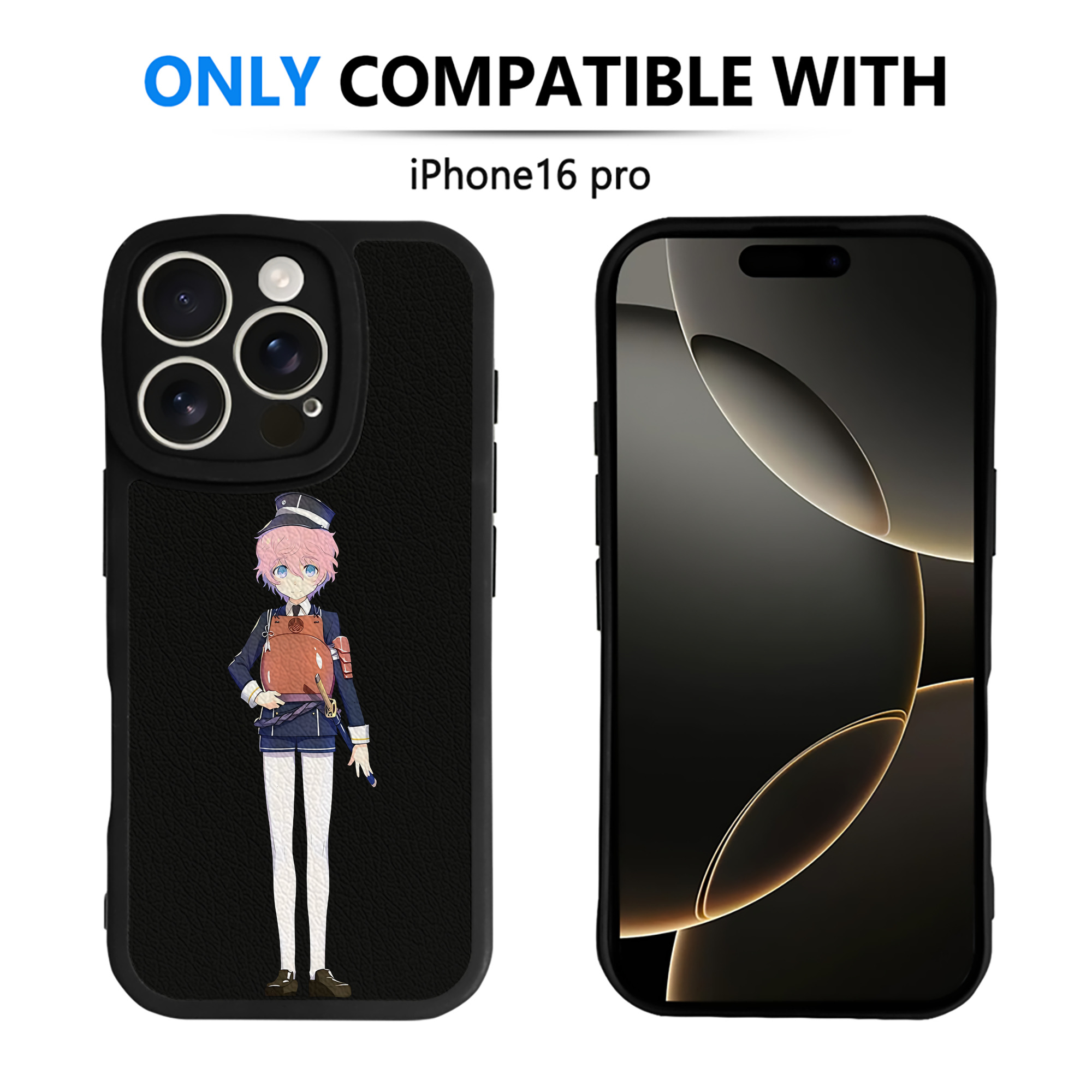 （画像用） 刀剣乱舞 Touken Ranbu 【iPhone 16シリーズ対応】シリコンスマホケース（レザー調） 材質：シリコン